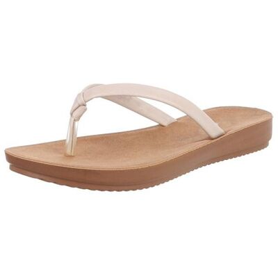 Ital-Design Zehentrenner für Damen in Beige Ital-Design Zehentrenner für Damen in Beige