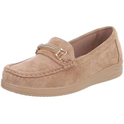Ital-Design Slipper für Damen in Hellbraun Ital-Design Slipper für Damen in Hellbraun
