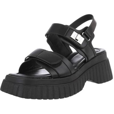Ital-Design Plateausandaletten für Damen in Schwarz Ital-Design Plateausandaletten für Damen in Schwarz