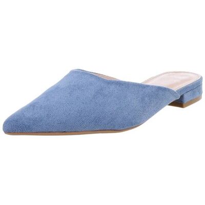 Ital-Design Pantoletten für Damen in Blau Ital-Design Pantoletten für Damen in Blau