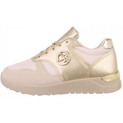 Ital-Design Sneakers Low für Damen in Beige und Gold Ital-Design Sneakers Low für Damen in Beige und Gold