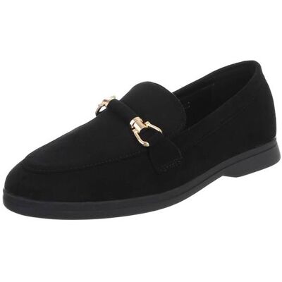 Ital-Design Slipper für Damen in Schwarz Ital-Design Slipper für Damen in Schwarz