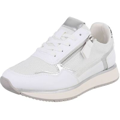Ital-Design Sneakers Low für Damen in Weiß und Silber Ital-Design Sneakers Low für Damen in Weiß und Silber