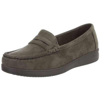 Ital-Design Slipper für Damen in Olive Ital-Design Slipper für Damen in Olive