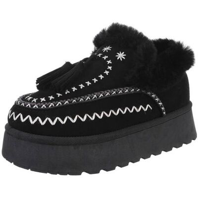 Ital-Design Snowboots für Damen in Schwarz Ital-Design Snowboots für Damen in Schwarz