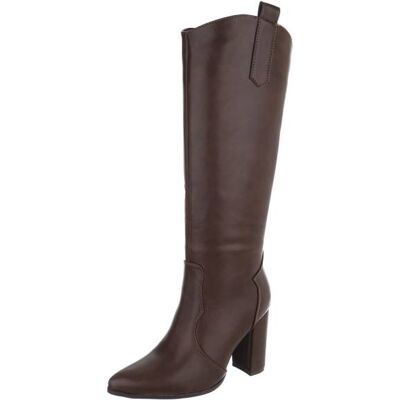 Ital-Design High-Heel Stiefel für Damen in Braun Ital-Design High-Heel Stiefel für Damen in Braun