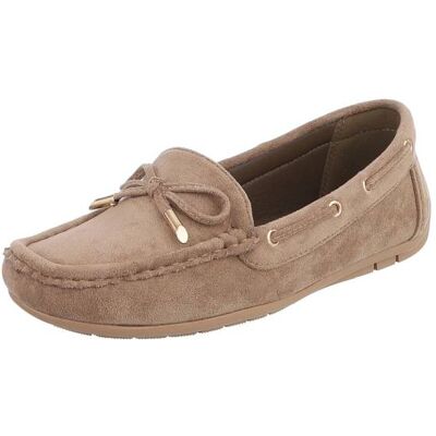 Ital-Design Slipper für Damen in Hellbraun Ital-Design Slipper für Damen in Hellbraun