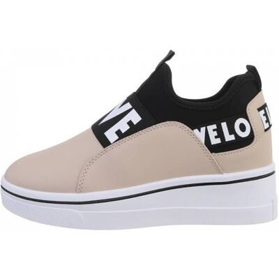 Ital-Design Sneakers Low für Damen in Beige Ital-Design Sneakers Low für Damen in Beige