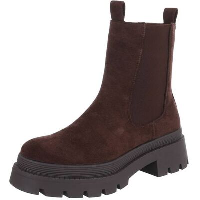 Ital-Design Plateaustiefeletten für Damen in Braun Ital-Design Plateaustiefeletten für Damen in Braun
