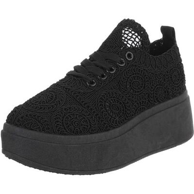 Ital-Design Sneakers Low für Damen in Schwarz Ital-Design Sneakers Low für Damen in Schwarz
