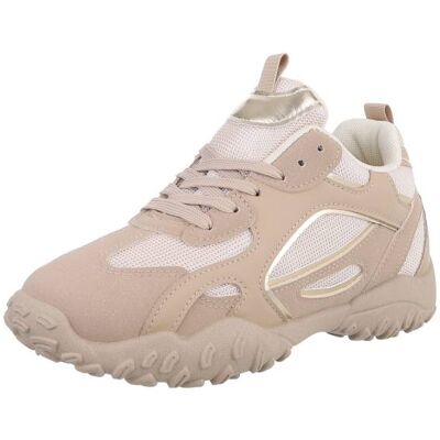 Ital-Design Sneakers Low für Damen in Hellbraun Ital-Design Sneakers Low für Damen in Hellbraun