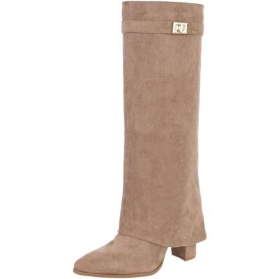 Ital-Design High-Heel Stiefel für Damen in Hellbraun Ital-Design High-Heel Stiefel für Damen in Hellbraun