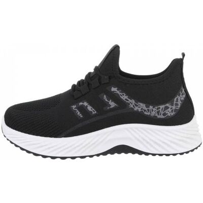 Ital-Design Sneakers für Herren in Schwarz und Weiß Ital-Design Sneakers für Herren in Schwarz und Weiß