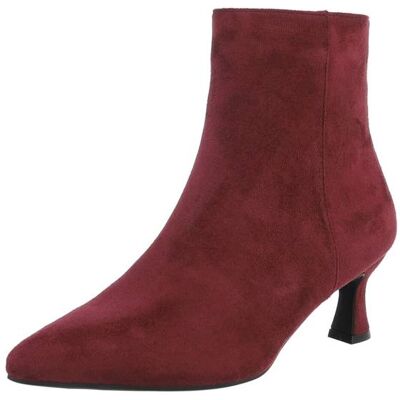 Ital-Design Klassische Stiefeletten für Damen in Weinrot Ital-Design Klassische Stiefeletten für Damen in Weinrot
