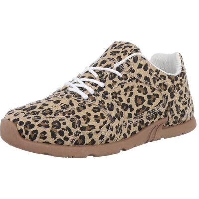 Ital-Design Sneakers Low für Damen in Beige und Braun Ital-Design Sneakers Low für Damen in Beige und Braun
