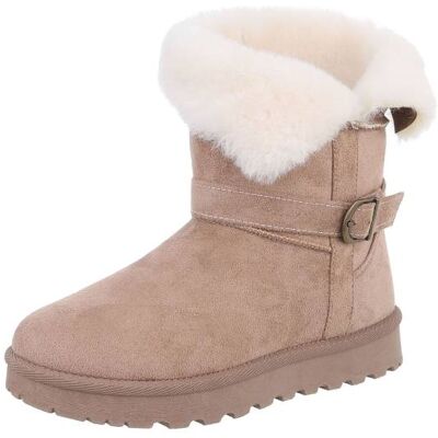 Ital-Design Snowboots für Damen in Hellbraun Ital-Design Snowboots für Damen in Hellbraun