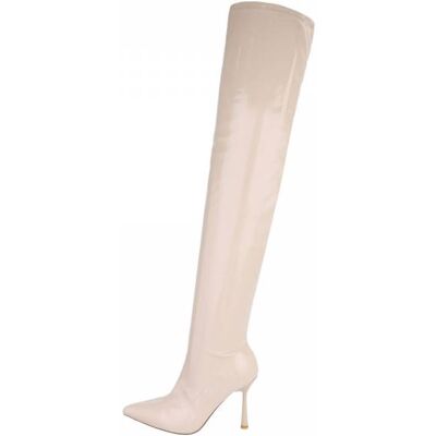 Ital-Design Overknees für Damen in Beige Ital-Design Overknees für Damen in Beige