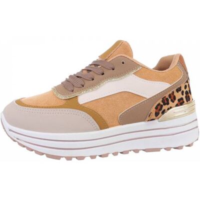 Ital-Design Sneakers Low für Damen in Camel Ital-Design Sneakers Low für Damen in Camel