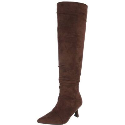 Ital-Design Overknees für Damen in Braun Ital-Design Overknees für Damen in Braun