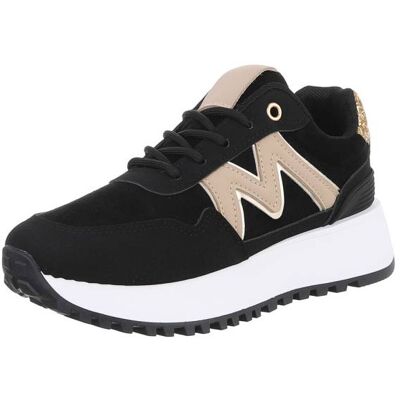 Ital-Design - Sneaker Low - Schwarz - Weiß - Sneaker Ital-Design - Sneaker Low - Schwarz - Weiß - Sneaker
