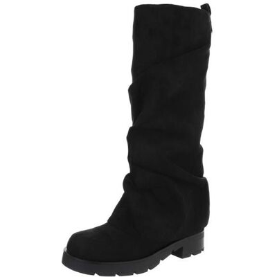Ital-Design Western- & Bikerstiefel für Damen in Schwarz Ital-Design Western- & Bikerstiefel für Damen in Schwarz