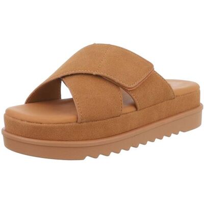 Ital-Design Plateausandaletten für Damen in Camel Ital-Design Plateausandaletten für Damen in Camel
