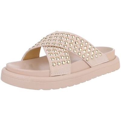 Ital-Design Plateausandaletten für Damen in Beige Ital-Design Plateausandaletten für Damen in Beige