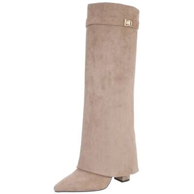 Ital-Design High-Heel Stiefel für Damen in Hellbraun Ital-Design High-Heel Stiefel für Damen in Hellbraun