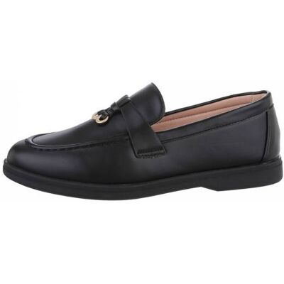 Ital-Design Mokassins für Damen in Schwarz Ital-Design Mokassins für Damen in Schwarz