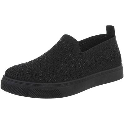 Ital-Design Mokassins für Damen in Schwarz Ital-Design Mokassins für Damen in Schwarz
