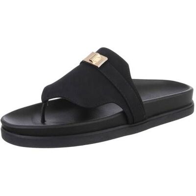 Ital-Design Pantoletten für Damen in Schwarz Ital-Design Pantoletten für Damen in Schwarz