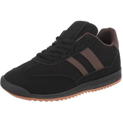 Ital-Design Sneakers Low für Damen in Schwarz und Braun Ital-Design Sneakers Low für Damen in Schwarz und Braun