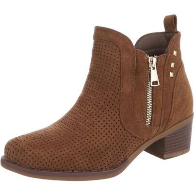 Ital-Design Klassische Stiefeletten für Damen in Braun Ital-Design Klassische Stiefeletten für Damen in Braun