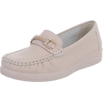 Ital-Design Slipper für Damen in Grau und Braun Ital-Design Slipper für Damen in Grau und Braun