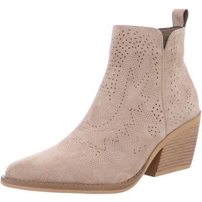 Ital-Design Western- & Bikerboots für Damen in Hellbraun Ital-Design Western- & Bikerboots für Damen in Hellbraun