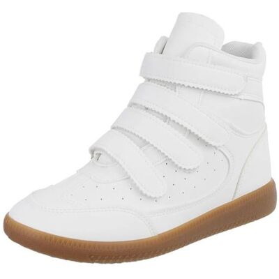 Ital-Design Sneakers High für Damen in Weiß Ital-Design Sneakers High für Damen in Weiß