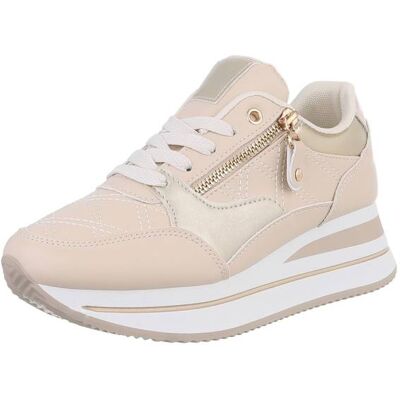 Ital-Design Sneakers Low für Damen in Beige Ital-Design Sneakers Low für Damen in Beige