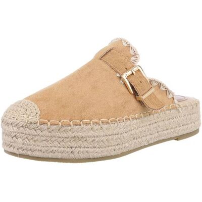 Ital-Design Plateausandaletten für Damen in Camel Ital-Design Plateausandaletten für Damen in Camel