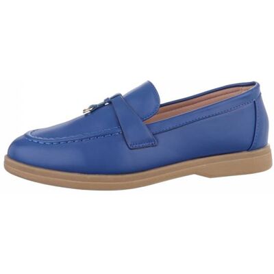Ital-Design Mokassins für Damen in Blau Ital-Design Mokassins für Damen in Blau