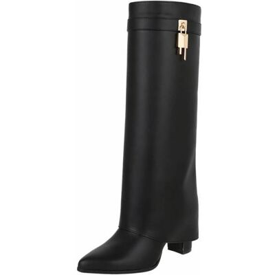 Ital-Design High-Heel Stiefel für Damen in Schwarz Ital-Design High-Heel Stiefel für Damen in Schwarz