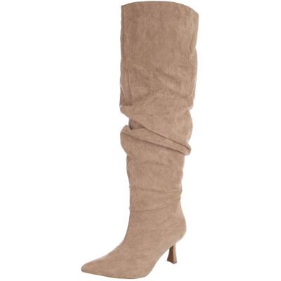 Ital-Design Overknees für Damen in Hellbraun Ital-Design Overknees für Damen in Hellbraun