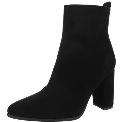 Ital-Design High-Heel Stiefeletten für Damen in Schwarz und Hellgrau Ital-Design High-Heel Stiefeletten für Damen in Schwarz und Hellgrau
