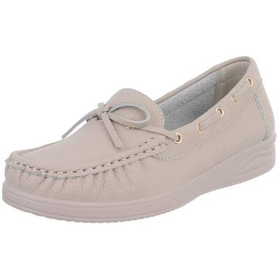 Ital-Design Slipper für Damen in Beige und Grau Ital-Design Slipper für Damen in Beige und Grau