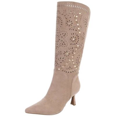 Ital-Design Sommerstiefel für Damen in Hellbraun Ital-Design Sommerstiefel für Damen in Hellbraun