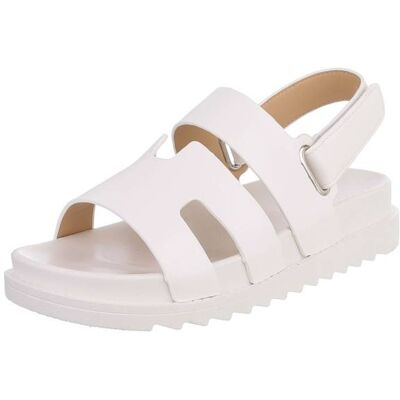 Ital-Design Riemchensandalen für Damen in Weiß Ital-Design Riemchensandalen für Damen in Weiß