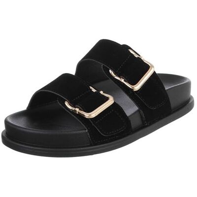 Ital-Design Pantoletten für Damen in Schwarz Ital-Design Pantoletten für Damen in Schwarz