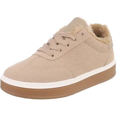 Ital-Design Sneakers Low für Damen in Hellbraun Ital-Design Sneakers Low für Damen in Hellbraun