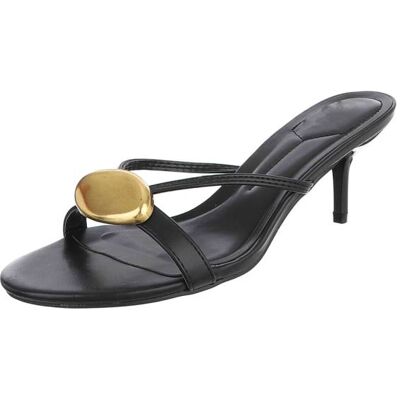 Ital-Design Pantoletten für Damen in Schwarz Ital-Design Pantoletten für Damen in Schwarz