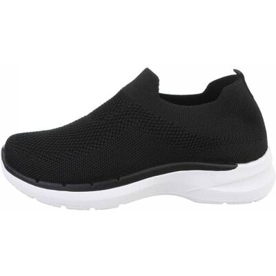 Ital-Design Sneakers Low für Damen in Schwarz Ital-Design Sneakers Low für Damen in Schwarz