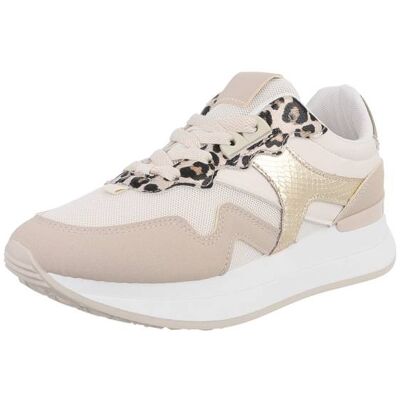 Ital-Design Sneakers Low für Damen in Beige Ital-Design Sneakers Low für Damen in Beige
